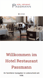 Mobile Screenshot of hotel-passmann.de