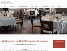 Tablet Screenshot of hotel-passmann.de